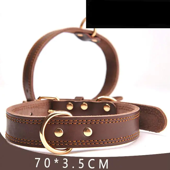 Leather Dog Collar for Pet Supplies