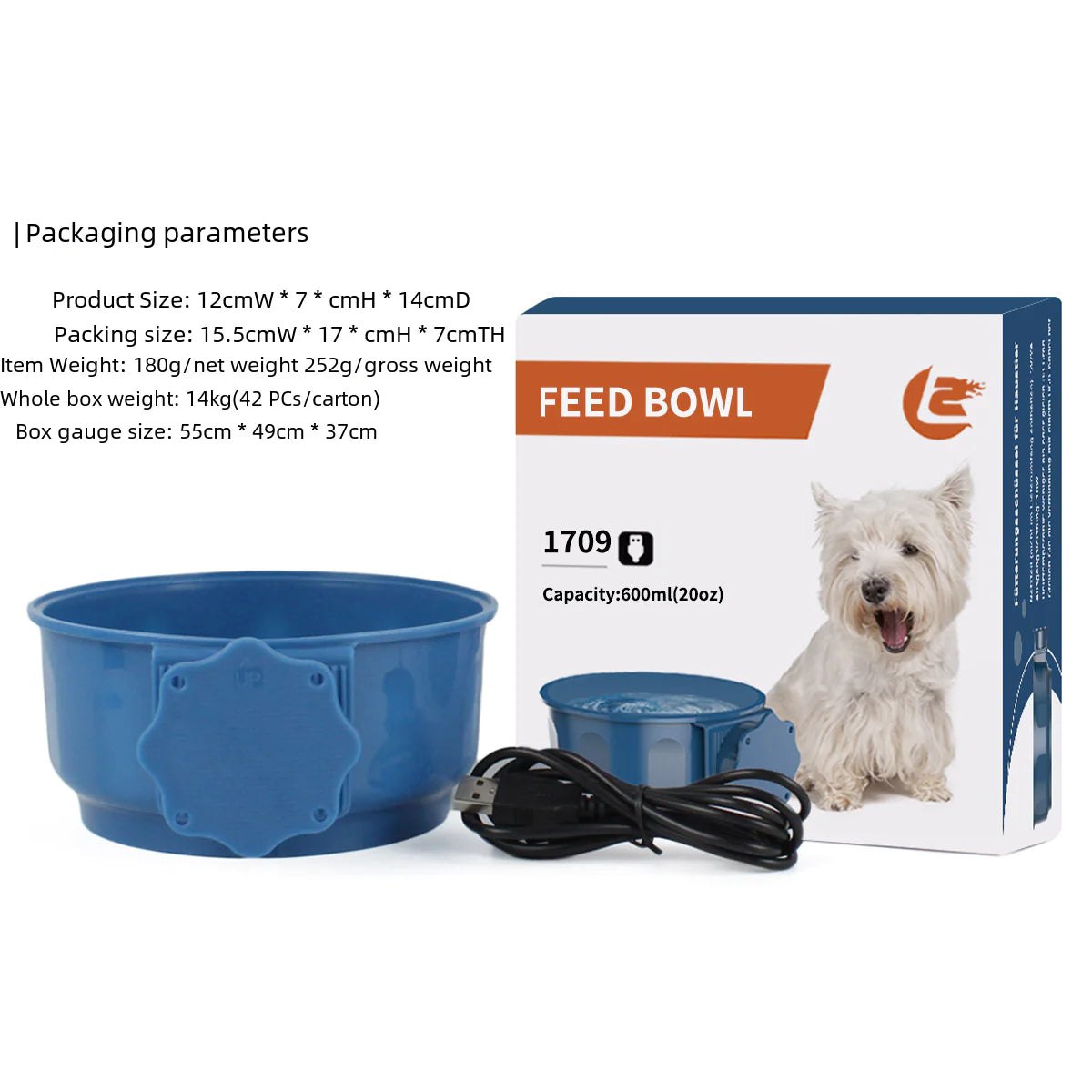 Pet Supplies Heated Food and Water Bowl for Dogs
